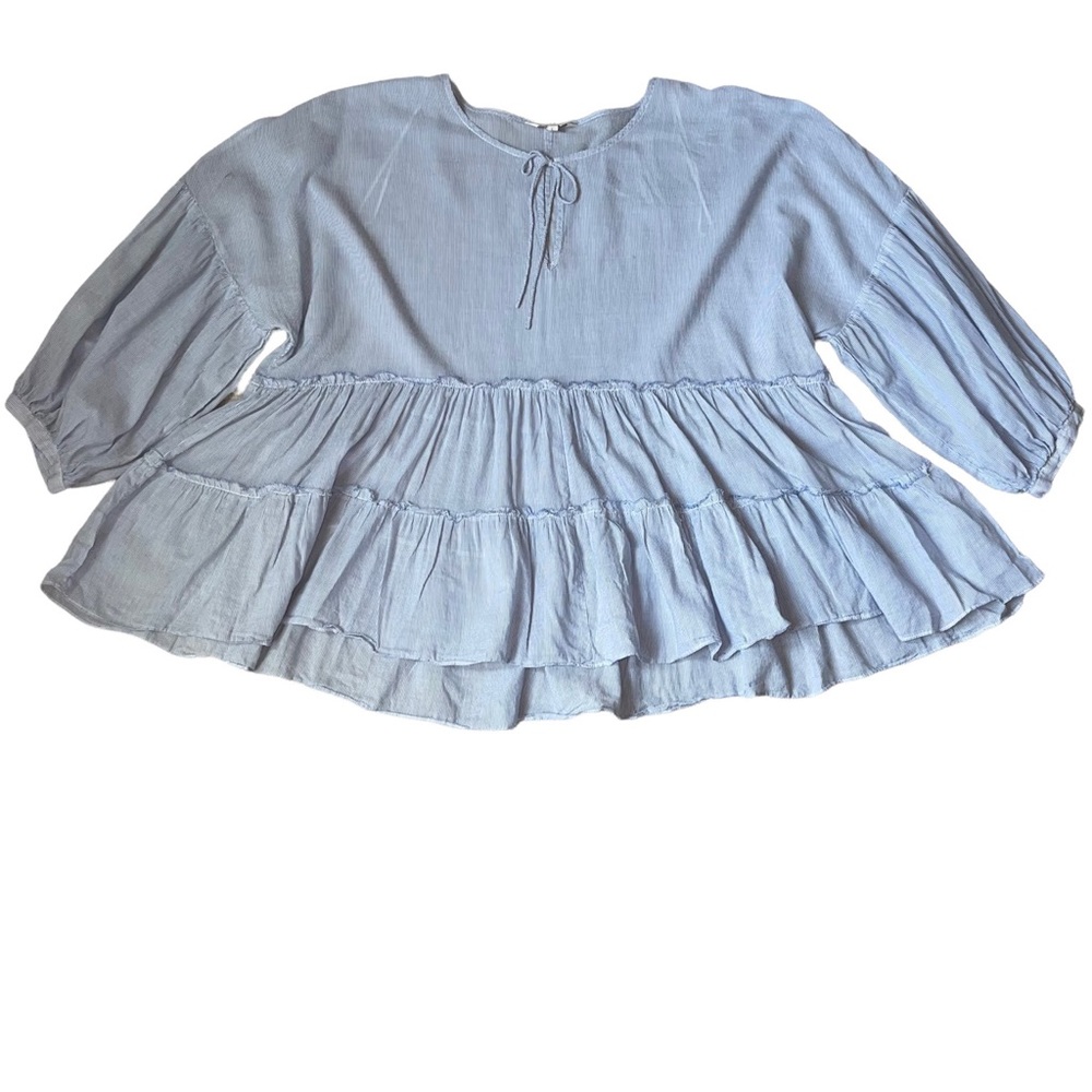 LUCKY BRAND 🍀 STRIPPED TOP | LOOSE | COTTON TOP